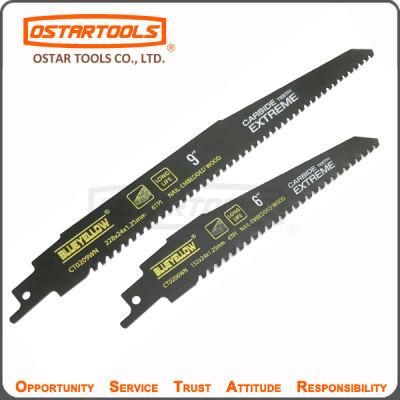 Carbide Tipped Reciprocating Saw Blades for Cutting Nail Embedded Wood