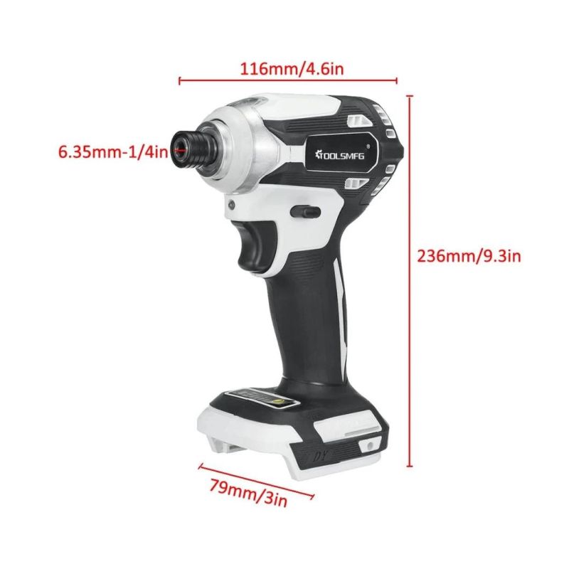 Toolsmfg 20V 171 Brushless Electric Cordless Impact Driver