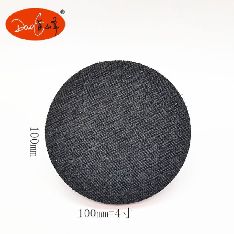 Daofeng 4inch 100mm Hook Loop Backing Pad Black&Red