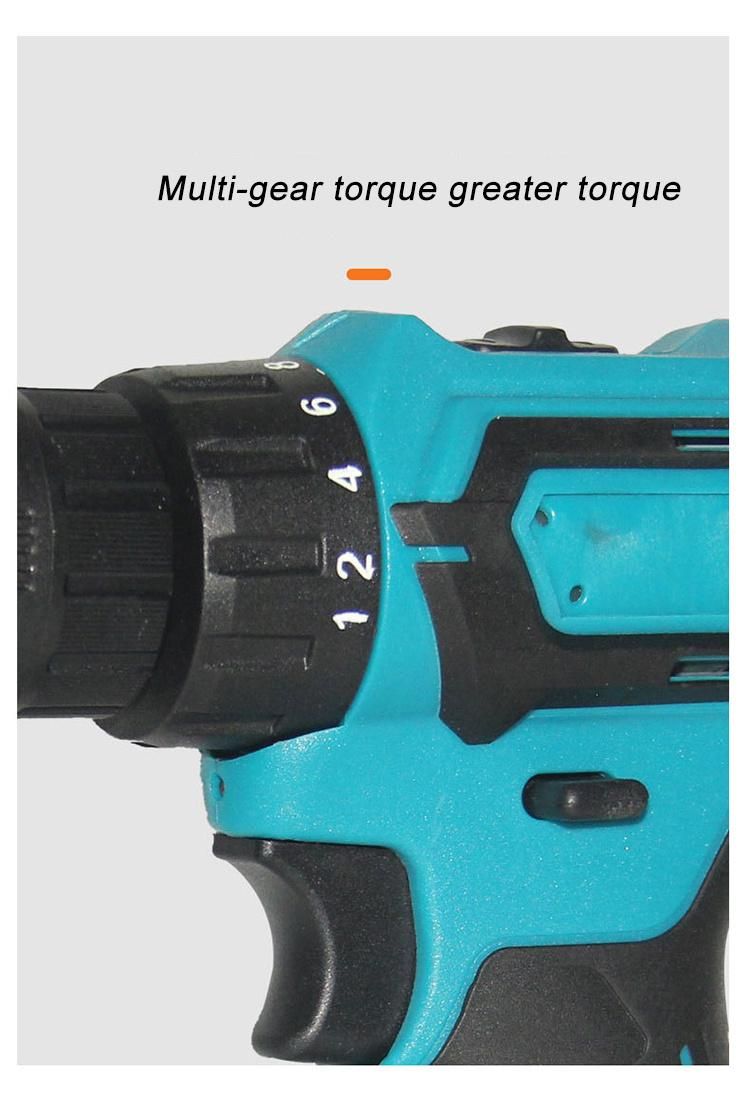 Custom Machine Lithium Battery High Power Brushed Rechargeable Electric Hand Drill