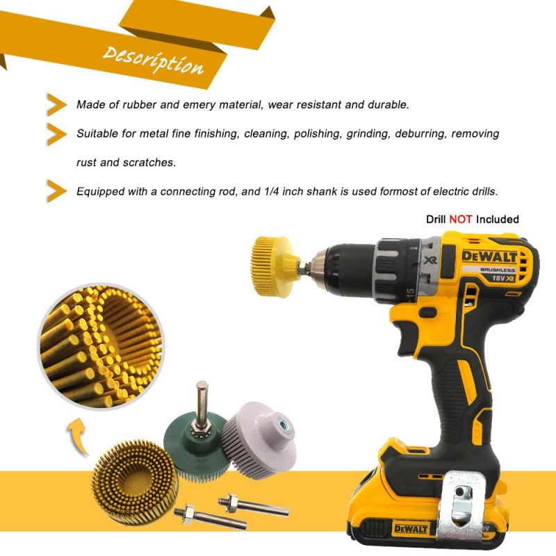 2 Inch 50mm Small Cyclone Needle Polishing Wheel Polishing Disc Electric Drill Brush