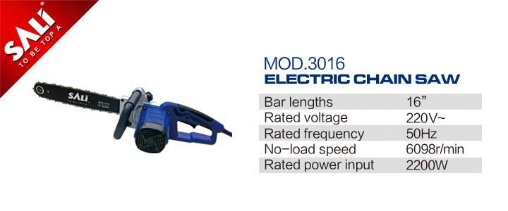 Sali 3016 2200W Garden Machine 405mm Professional Electric Wood Cutting Chain Saw