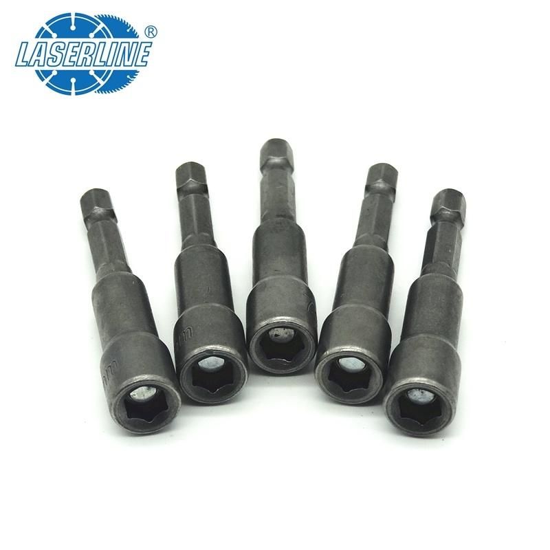 Hexagonal Magnetic Nut Setter Socket 1/4" Shank