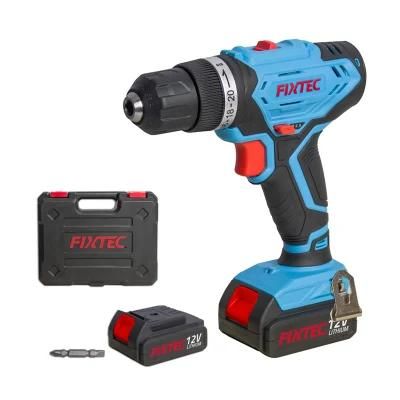 Fixtec Electrical Tools 12V Li-ion Cordless Drill Machine Set Hand Tools