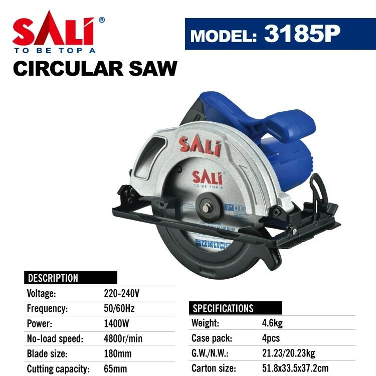 Sali 3185P 185mm 1400W Professional Quality Circular Saw