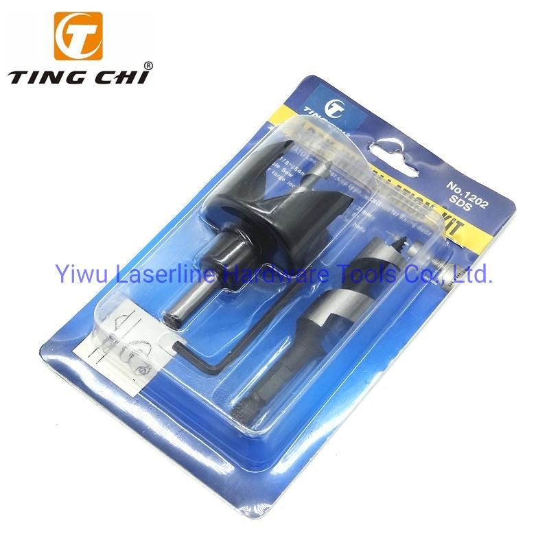 3PCS Carbon Steel Hole Saw Set for Lock Installation