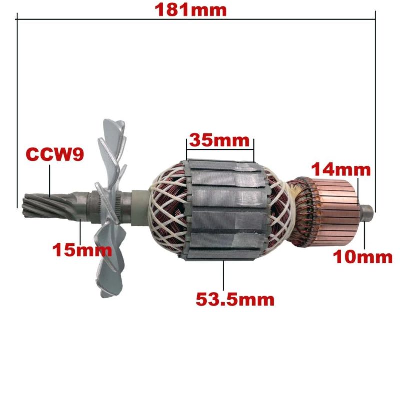 AC220V-240V Armature Rotor Anchor Replacement for Hitachi Compound Mitre Saw