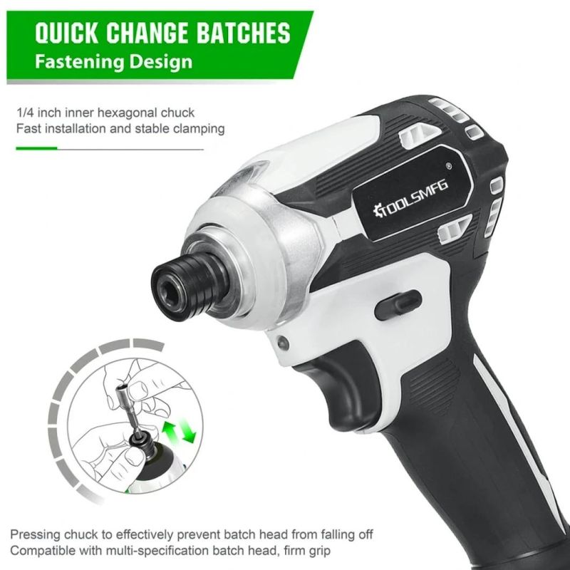 Toolsmfg 20V 171 Brushless Electric Cordless Impact Driver