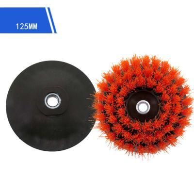 5 Inch M14 Orange Hollow Electric Drill Brush Disc Brush Cleaning Brush