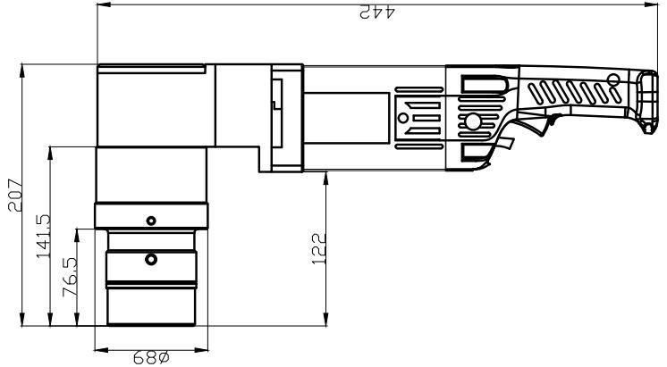 Narrow Sapce, Electric Shear Wrench Sc-24b