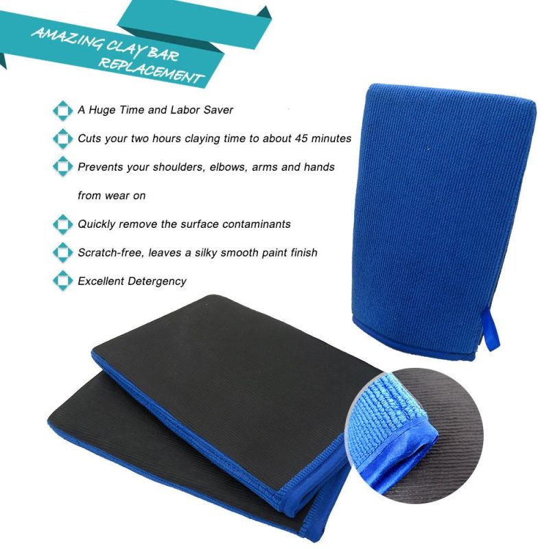 Cross-Border Supply 230 * 150mm Car Magic Mud Glove Cleaning Car Gloves to Polluate The Car Beauty