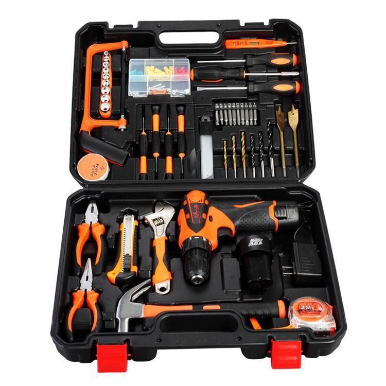 Cordless Drill Tool Set 109PCS Household Tool Kit Power Tool Set OEM Hardware Wholesale Factory