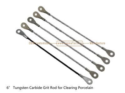 Aminatech 6&quot;Tungsten Carbide Grit Rod for Clearing Porcelain