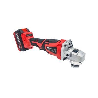 20V Wosai Lithium Wood Cordless Angle Grinder 125mm Angle Grinder Machine