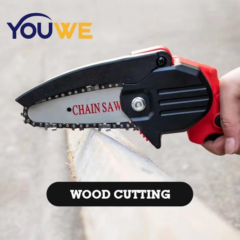 Lithium Battery Chainsaw 6" with Auto Filler Oil with High Quality Chain.