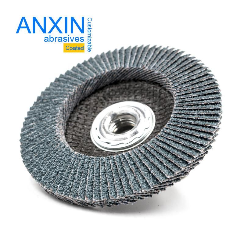 China Domestic Zirconia Kx765 Grindly Flap Disc with Metal Screw 115*5/8"-11
