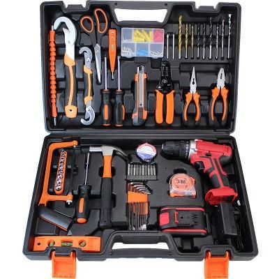 High End Repair Power Hardware Tools Kit Household Electrical Toolbox Electric Impact Drill Set