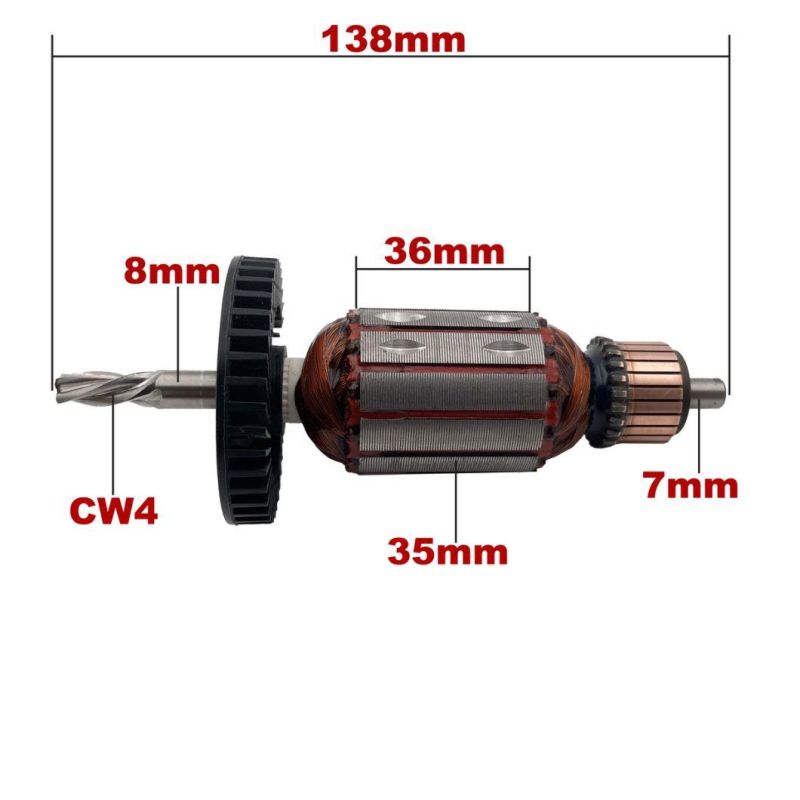 AC220V-240V Rotor Anchor Armature Motor Replacement for Bosch Drill