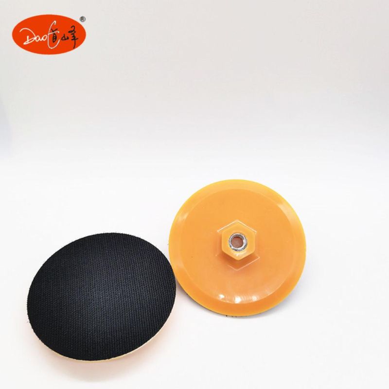 Daofeng 4inch 100mm Sanding Disc Backing Pad (yellow)