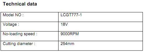 20V/18V Cordless Garden Tools Lcgt777-1 Grass Trimmer