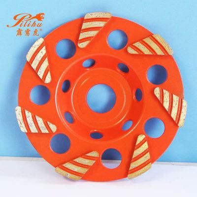 Concrete and Stone Polish Segmented Turbo Double Row Diamond Cup Grinding Wheel