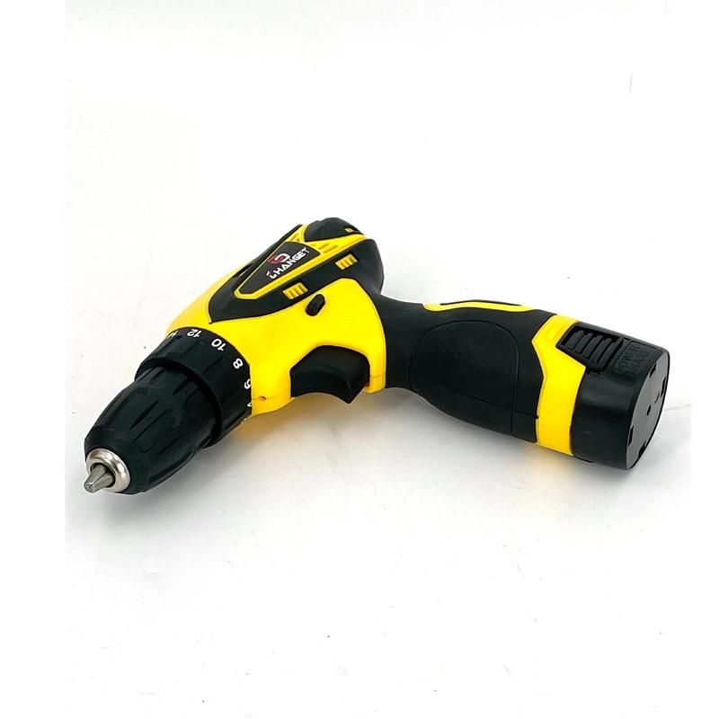 Cg-2002 Yellow Double Speed 12V 16.8V 21V Li-on Lithium Battery Professional Manufacturer Hand Rechargeable Forward and Reverse Impact Cordless Drill