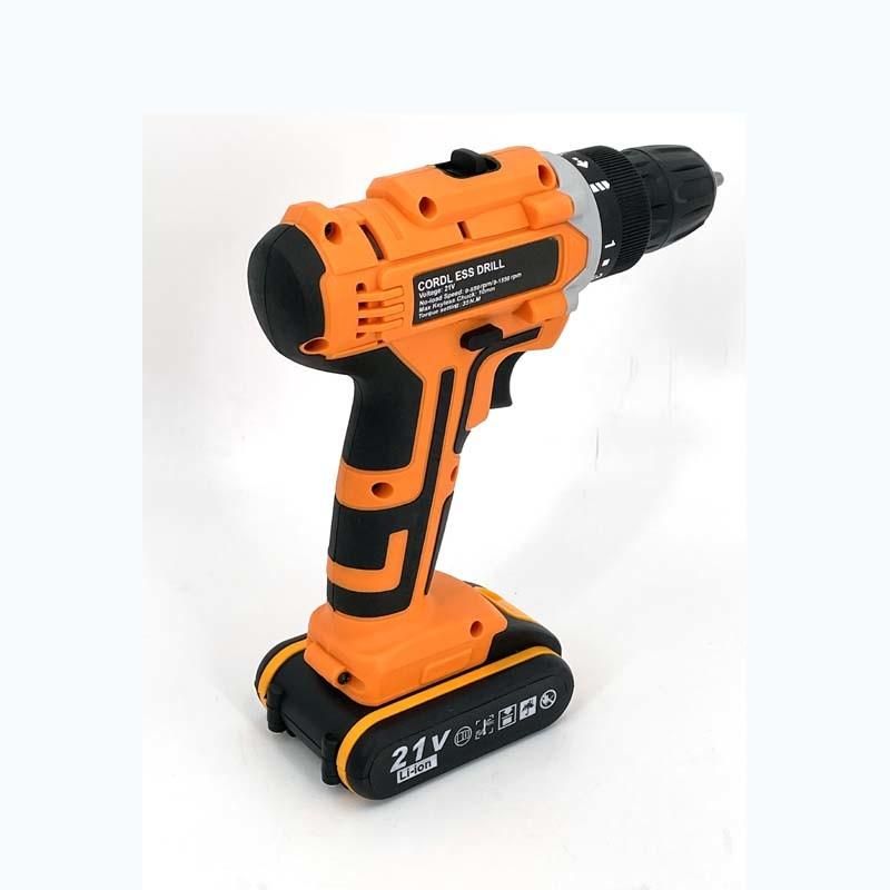 Cg-3010 Orange Double Speed 12V 16.8V 21V Li-on Lithium Battery Professional Manufacturer Hand Rechargeable Forward and Reverse Impact Cordless Drill