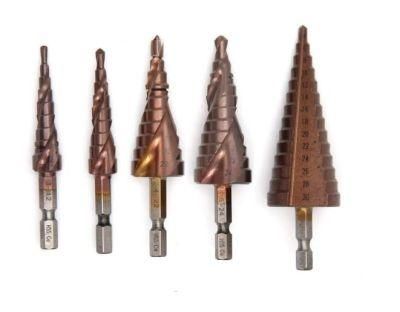 M35 Cobalt Spiral Grooved Industrial Step Drill Bits