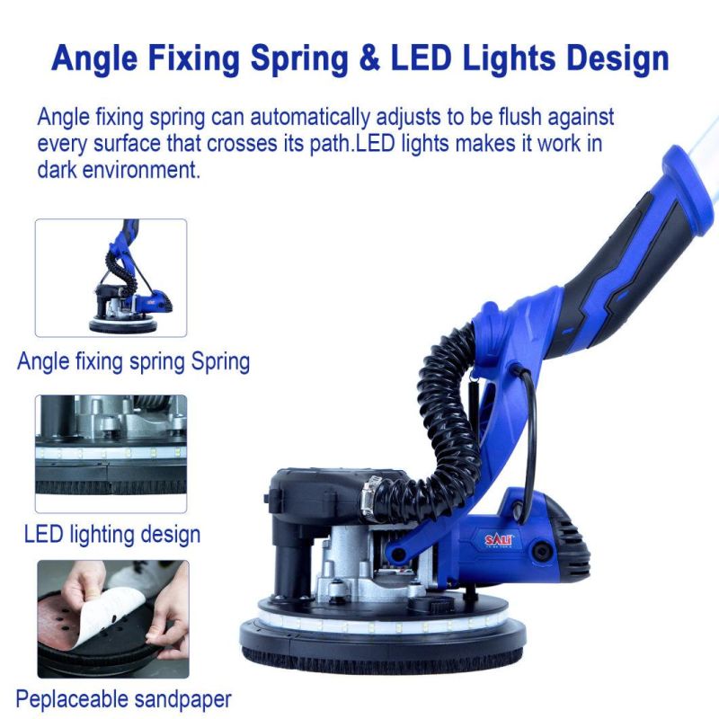 Sali 5230 High Brightness Electric LED Drywall Hand Sander with Dust Collection