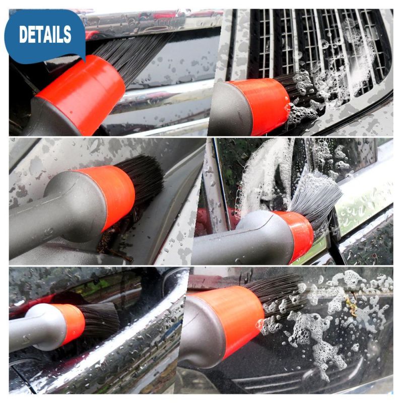 Cross-Border Supply of Car Beauty Cleaning Brush Multi-Function Detail Brush Crevice Brush Car Cleaning Detail Brush 5-Piece Set