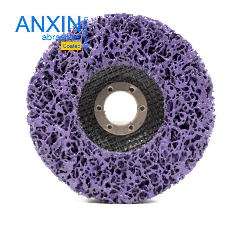 4.5" Purple Sic Grain Cleaning Strip It Polishing Pad