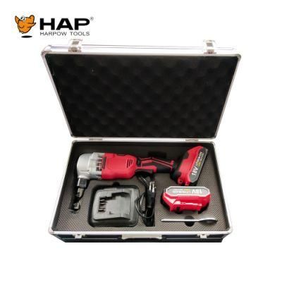 Aluminium Case Packing 18V Li-ion Battery Cordless Metal Nibbier Metal Sheet Shears