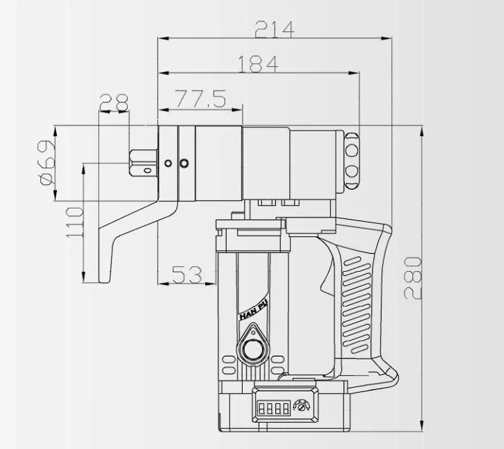 Hanpu Manufacturer 200-500 Hex Bolts Electric Torque Wrench