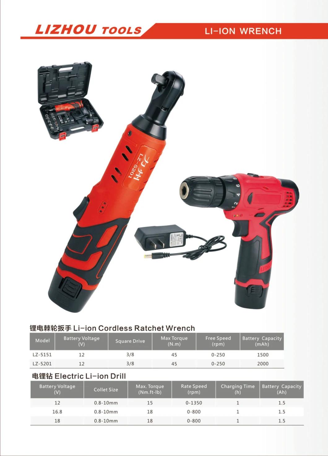 LIZHOU Hot LZ-5151 Li-ion Brushless Wrench Hand Tools Hardware Tool Hammer Impact Wrench Impact Tool 3/8" Wrench