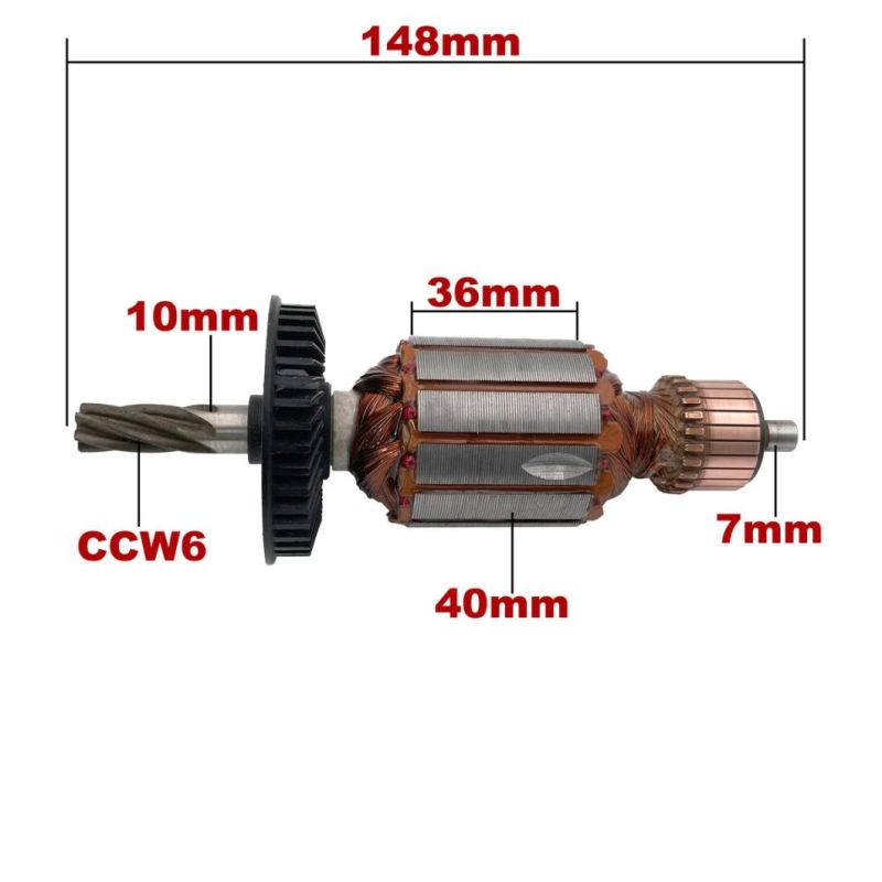 220V-240V Armature Rotor Anchor Replacement for Bosch Rotary Hammer