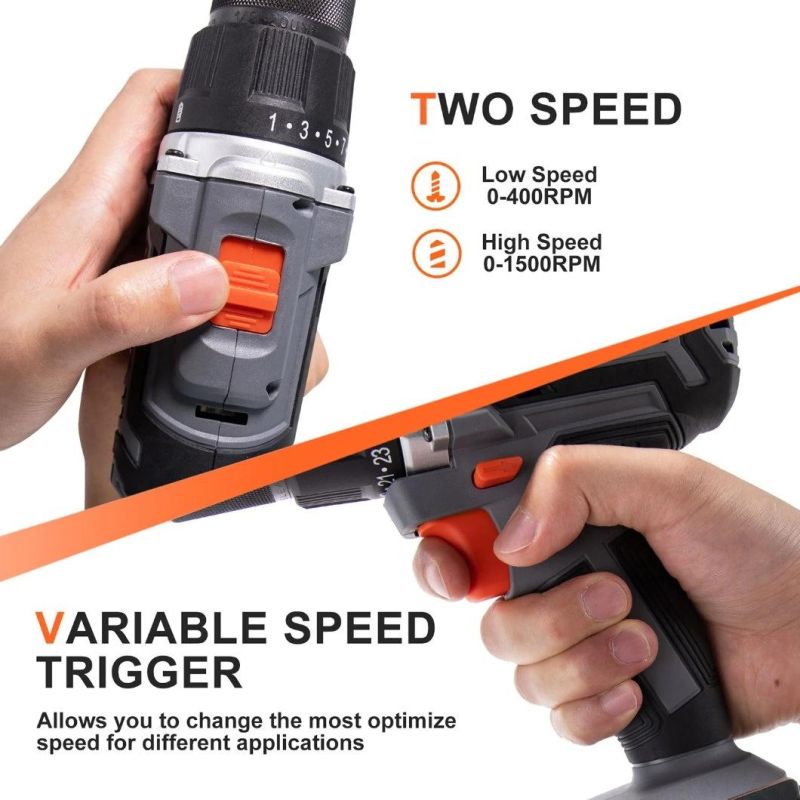 Wholesale Best Selling Rechargeable Li-ion Battery Power Tool 45n. M Cordless Drill 18V 20V