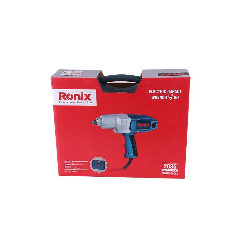 Ronix Model 2035 1/2dr Inch 900W in Stock Power Tools Electric Professional Rechargeable Impact Wrench Machine