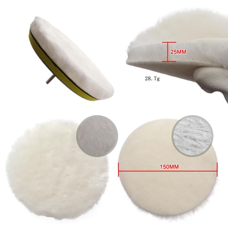 Cross-Border Supply 6 Inch 8 Sets of Car Polished Sponge Car Beauty Cleaning Wax Polished Car Wash Sponge