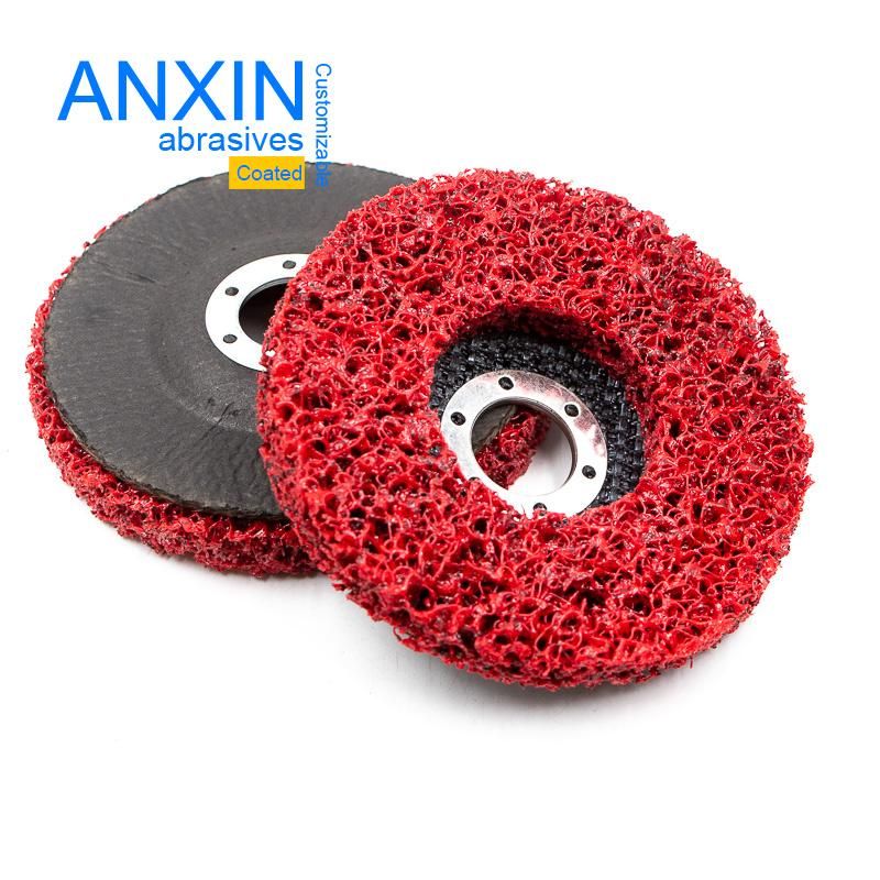 4"*5/8" Cleaning Pad Paint Removing Rush Red Color