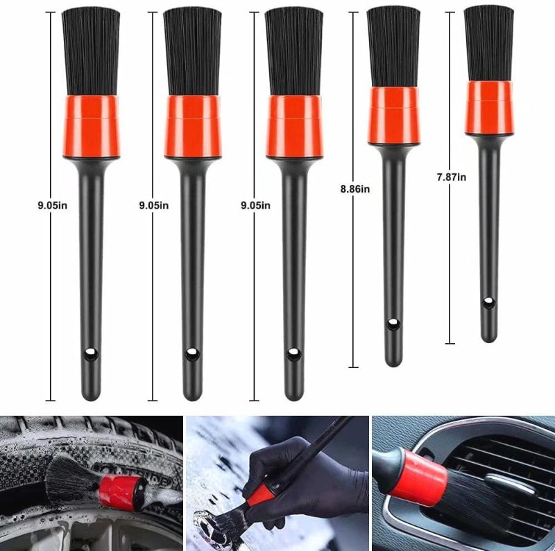 Cross-Border Supply Car Cleaning Brush 12-Piece Set of Car Interior Dust Removal Detail Brush Glass Cleaning Cloth Wheel Brush