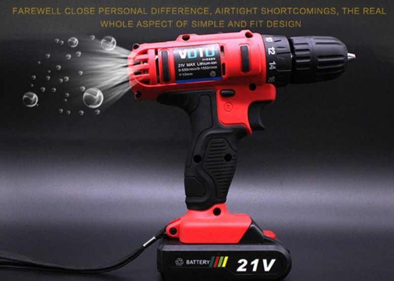 Rechargeable Multifunctional Lithium Battery 21V Cordless Drill