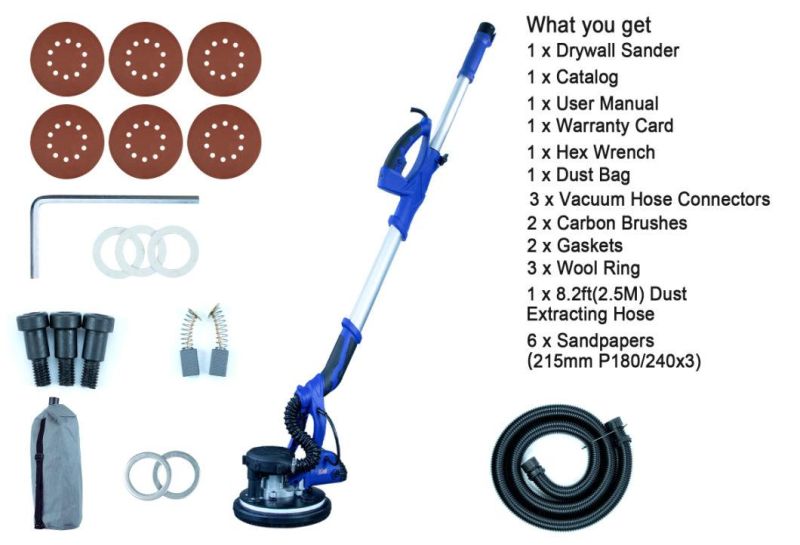 Sali 5230 High Brightness Electric LED Drywall Hand Sander with Dust Collection