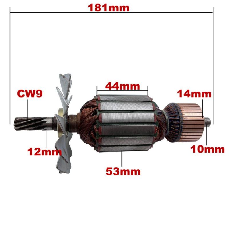 AC220V-240V Armature Rotor Anchor Replacement for Hitachi Cutoff Machine