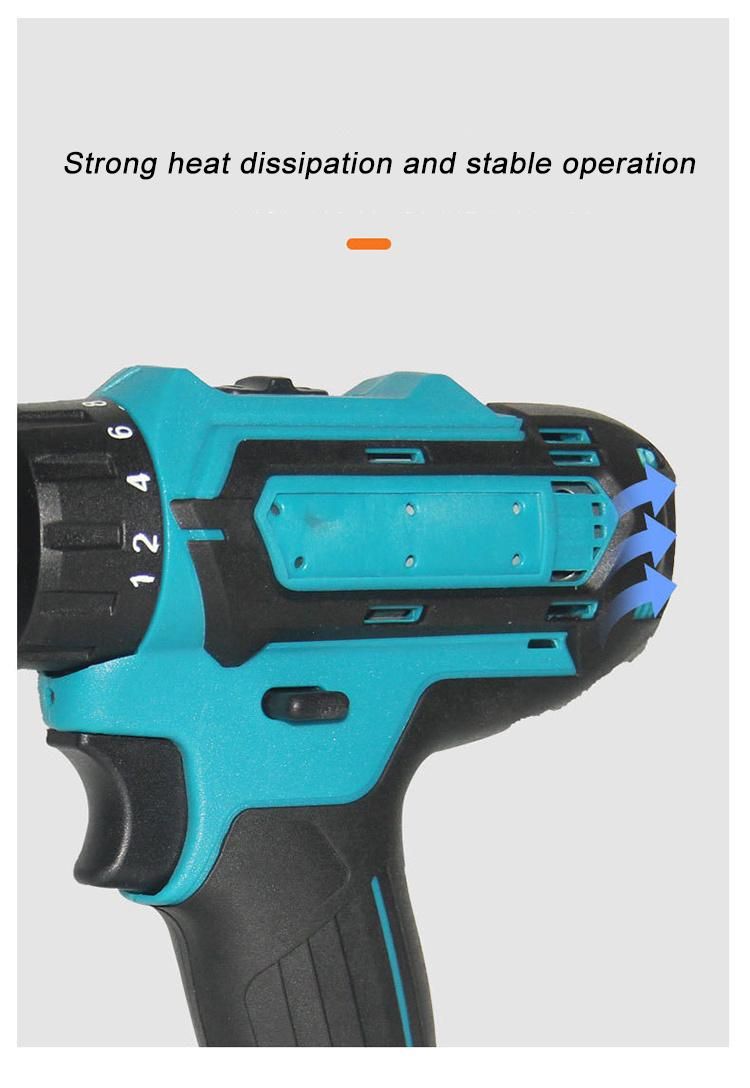 Custom Machine Lithium Battery High Power Brushed Rechargeable Electric Hand Drill