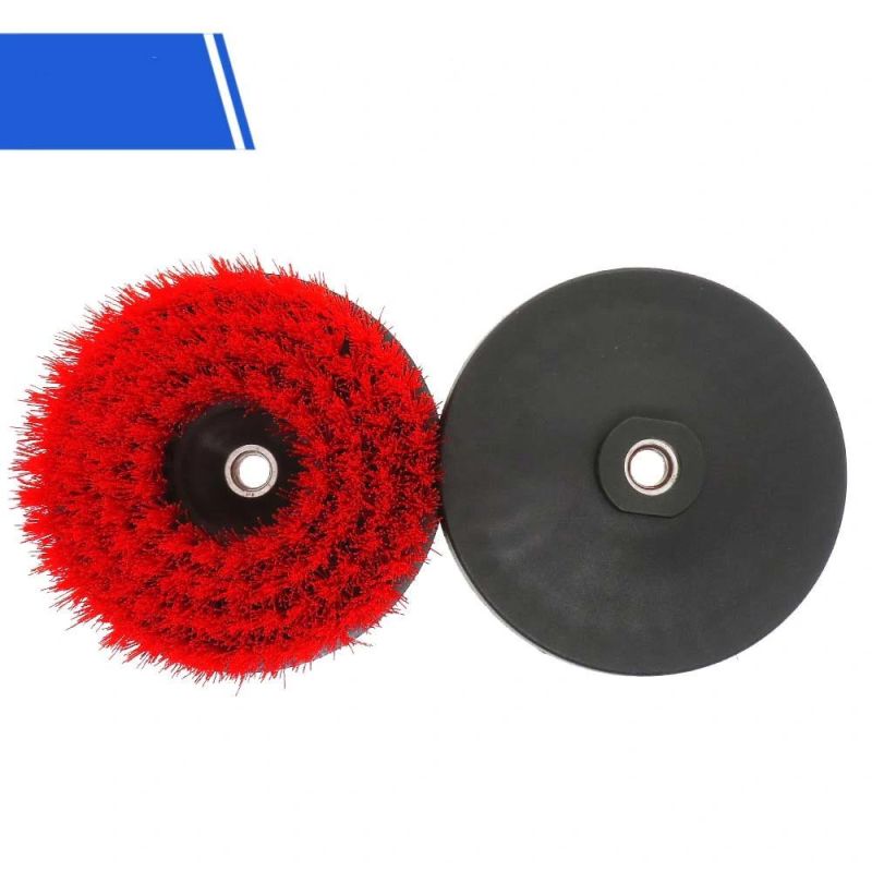 Electric Cleaning Brush 6 Inch Hollow Rodless M14-2 Red Electric Cleaning Brush Head