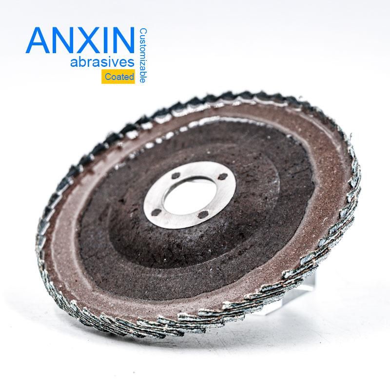 5" Curved Flap Disc Coated Ceramic Aluminum Grinding