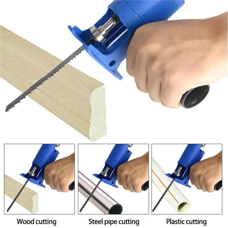 Toolsmfg Reciprocating Saw Attachment Adapter Change Electric Drill Into Reciprocating Saw for Wood Metal Cutting