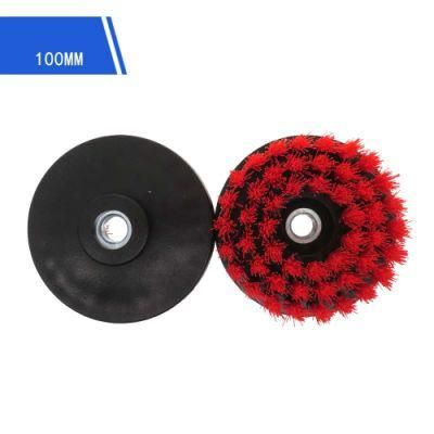 4 Inch Hollow Rodless M14-2 Electric Cleaning Brush Red Disc Brush Cleaning Brush