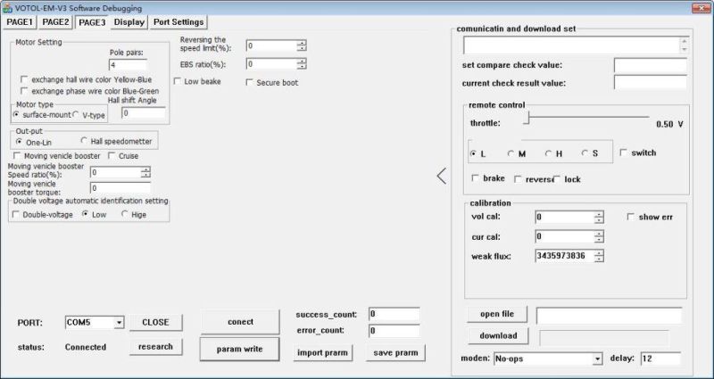 Motor Controller Foc Scooter Parameters Can Be Adjusted