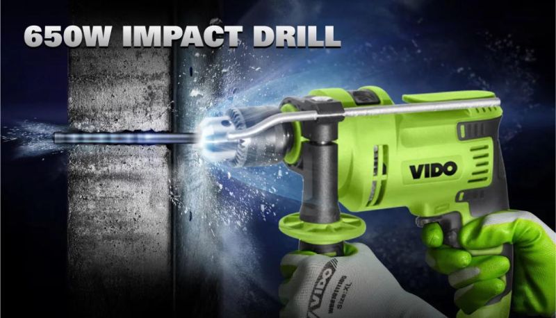 Vido Electric Tool 650W 13mm Electric Impact Drill